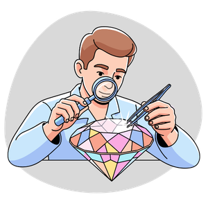 trained gemologist gems Lab